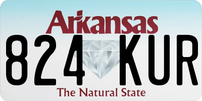 AR license plate 824KUR