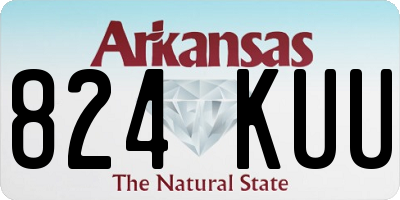 AR license plate 824KUU