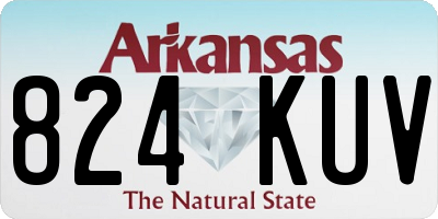 AR license plate 824KUV