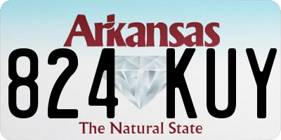 AR license plate 824KUY