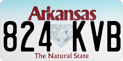AR license plate 824KVB