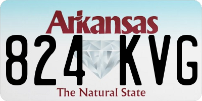 AR license plate 824KVG