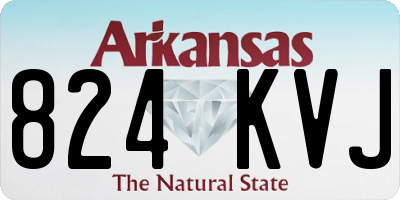 AR license plate 824KVJ