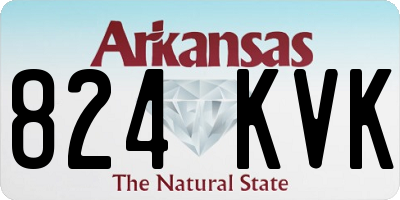 AR license plate 824KVK