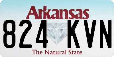 AR license plate 824KVN