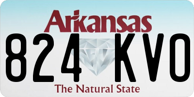 AR license plate 824KVO