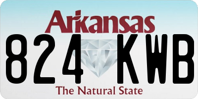 AR license plate 824KWB