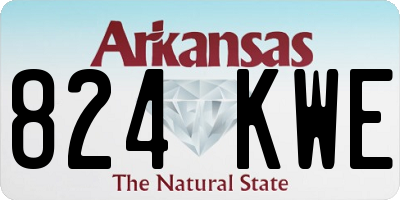 AR license plate 824KWE