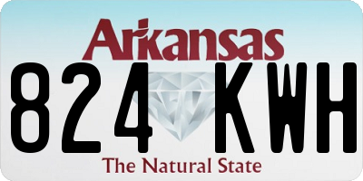 AR license plate 824KWH