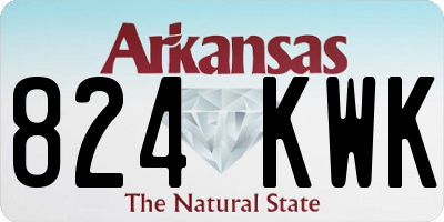 AR license plate 824KWK