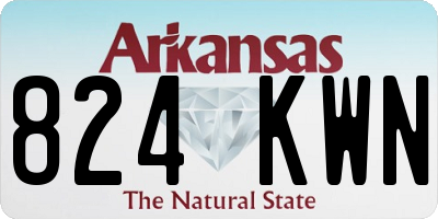 AR license plate 824KWN