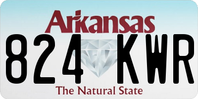 AR license plate 824KWR