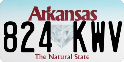 AR license plate 824KWV