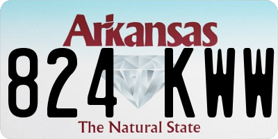 AR license plate 824KWW