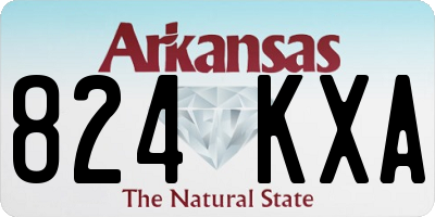 AR license plate 824KXA