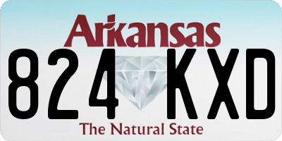 AR license plate 824KXD