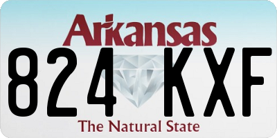 AR license plate 824KXF