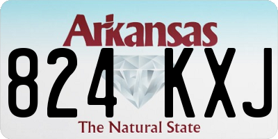 AR license plate 824KXJ