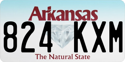 AR license plate 824KXM