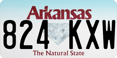 AR license plate 824KXW