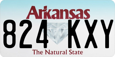 AR license plate 824KXY