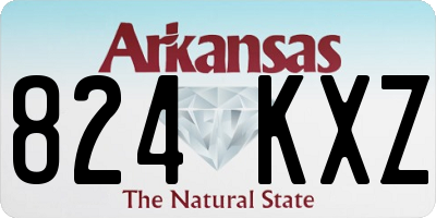 AR license plate 824KXZ