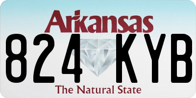 AR license plate 824KYB