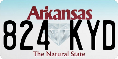 AR license plate 824KYD