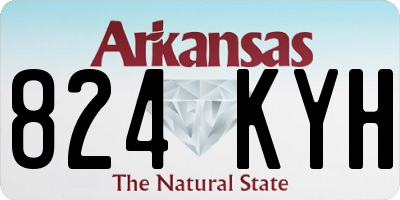 AR license plate 824KYH