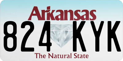 AR license plate 824KYK