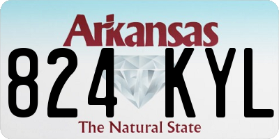 AR license plate 824KYL