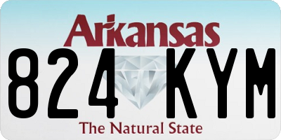 AR license plate 824KYM