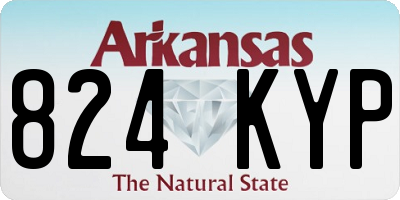 AR license plate 824KYP