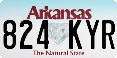 AR license plate 824KYR