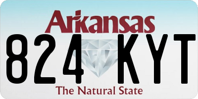 AR license plate 824KYT