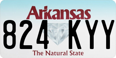 AR license plate 824KYY