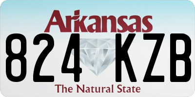 AR license plate 824KZB