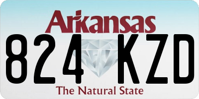 AR license plate 824KZD