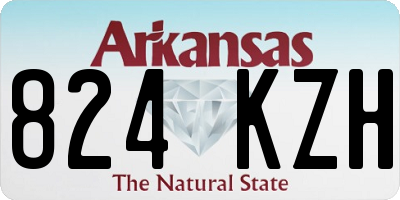 AR license plate 824KZH