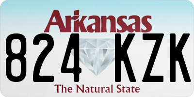 AR license plate 824KZK