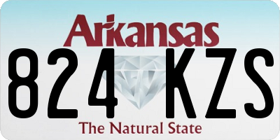 AR license plate 824KZS