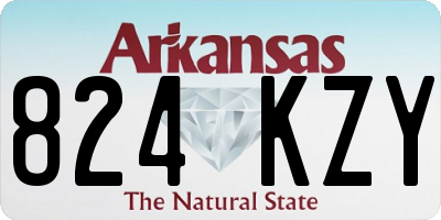 AR license plate 824KZY