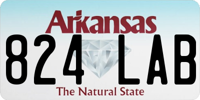 AR license plate 824LAB