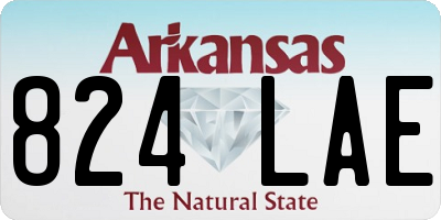 AR license plate 824LAE