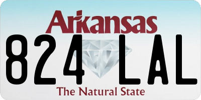 AR license plate 824LAL