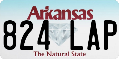 AR license plate 824LAP