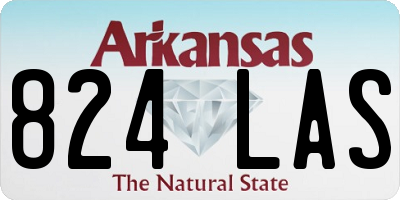 AR license plate 824LAS