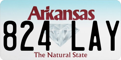 AR license plate 824LAY