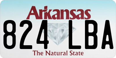 AR license plate 824LBA