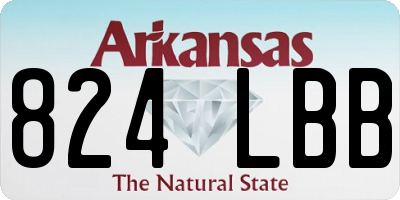 AR license plate 824LBB
